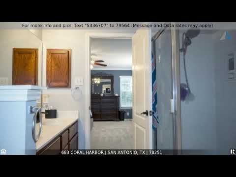 Priced at $250,000 - 683 Coral Harbor, San Antonio, TX 78251