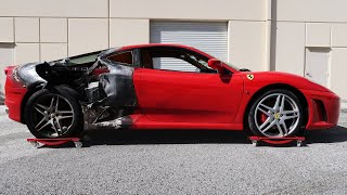 I Bought a Fire Destroyed Ferrari and Fully Restored it in 12 Days