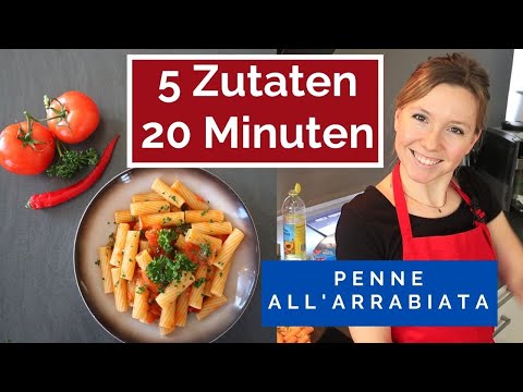 Penne all' arrabiata in 20 Minuten | Koch' vegan