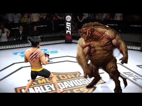 Bruce Lee vs Lizard Man ( EA Sports UFC 4 ) wwe mma