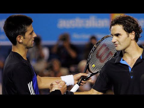 Novak Djokovic vs Roger Federer 2008 Australian Open SF Highlights