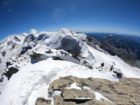 Abbruch Breithornüberschreitung nach Roccia Nera 4075m + Breithornzwillinge 4106m + 4139m