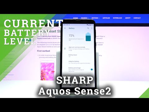 How to Activate Battery Percentage in SHARP Aquos Sense2 – Current Battery Level