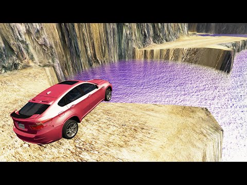 TOP 10 Cars vs Giant Pit Deep Water – BeamNG.Drive