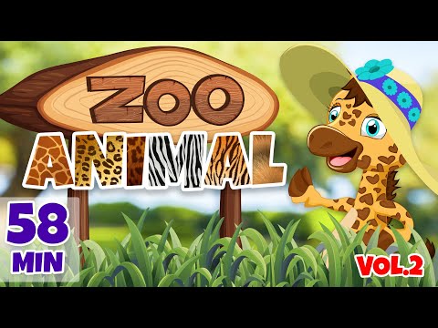 Zoo animal Vol.2 - Giramille 58 min | Desenho Animado Musical
