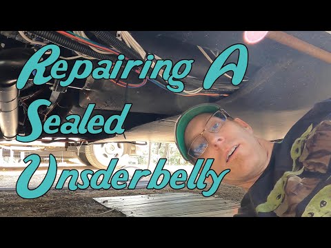 DIY RV Underbelly Repair | Coroplast Repair | rv repairs and upgrades