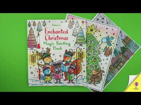 Книга Enchanted Christmas Magic Painting Book video 1