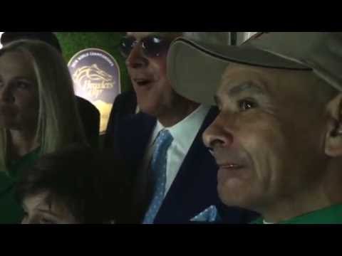 2016 Breeders' Cup Classic winning strategy explained by Mike Smith to Bob Baffert