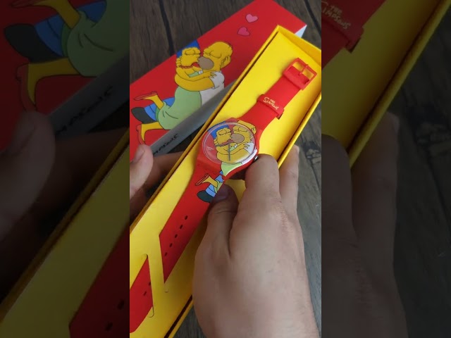 Vídeo relacionado con Swatch Reloj The Simpsons Angel Bart Edición San Valentín, Azul, M, Clásico