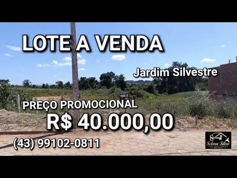  **VENDIDO***LOTE A VENDA PREÇO OPORTUNIDADE EM JABOTI PARANÁ 