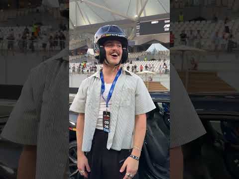 Taking a mystical magical lap of Yas Marina, with Max and Benson boone 🎶 #F1 #RedBullRacing