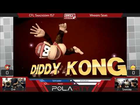 CFL Smackdown 157 WiiU - Dyr (Diddy Kong) vs Samsora (Peach) - Winners Semis