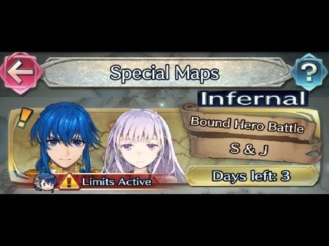 The battle with Limited unit : Vs. Seliph & Julia - Infernal (with F2P units No SI but with Seals)