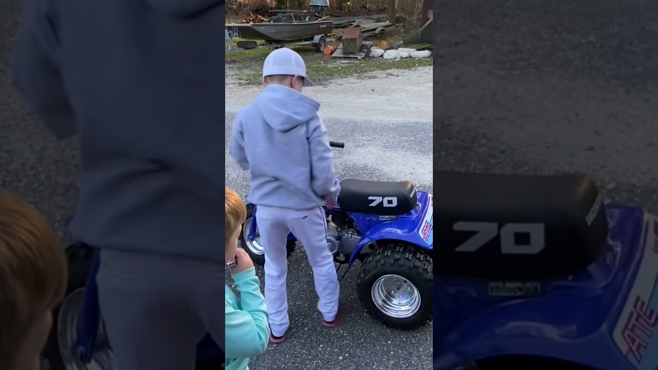 Surprised my boys with their first Honda atc 70 three wheeler!!  #hondahoarder #swamppeople #landry