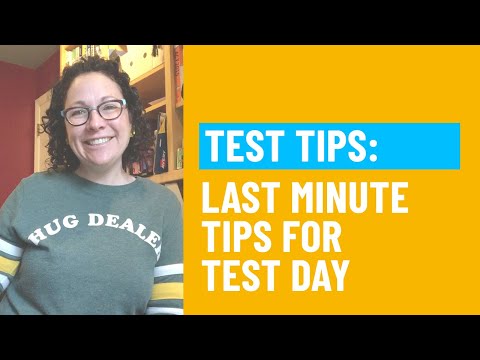 Last Minute Tips for the ACT Test - Quick Test Tips for the ACT or SAT