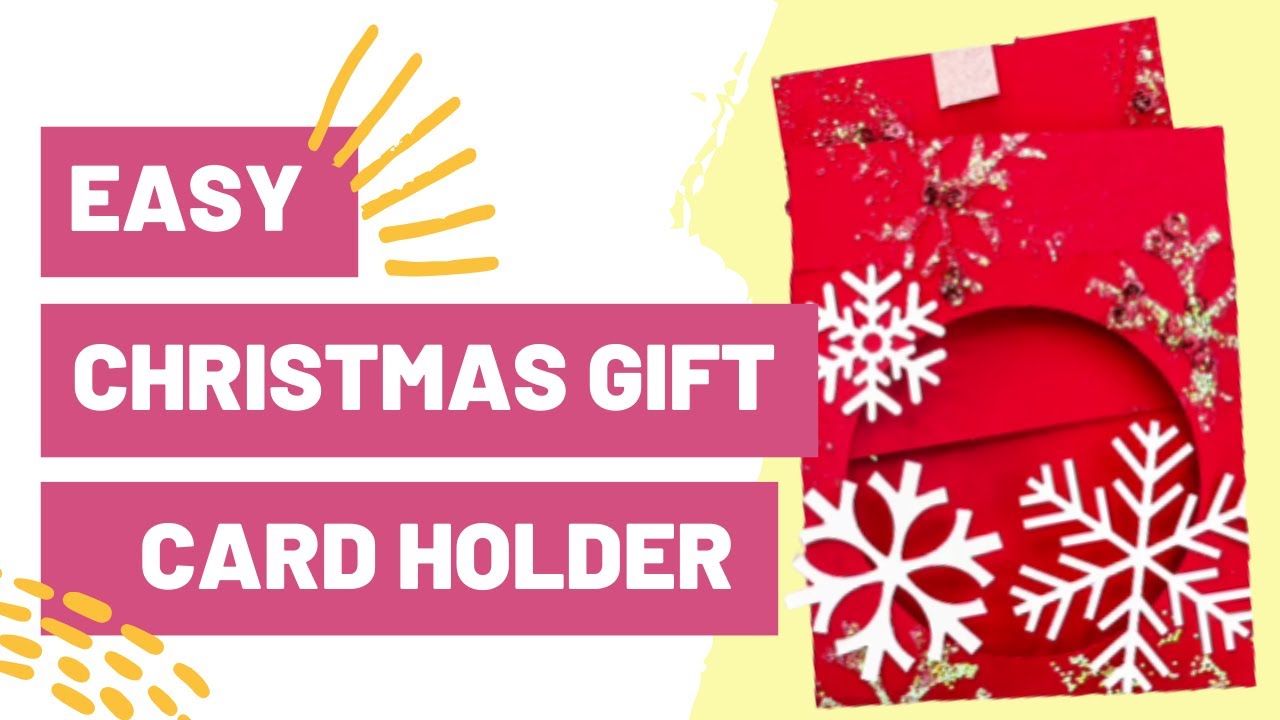 Easy Christmas Gift Card Holder With Cricut