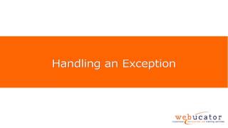Download the video "Handling an Exception in Java"