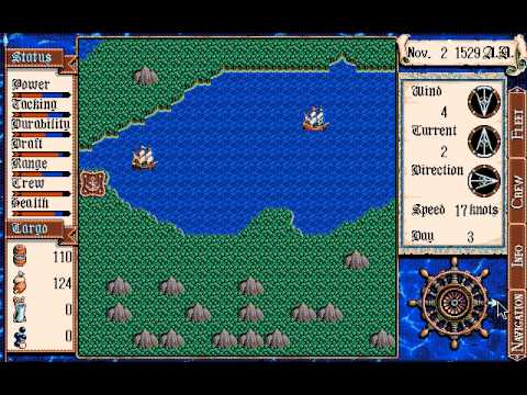 Uncharted Waters 2 New Horizons (DOS) - Getting rich quick