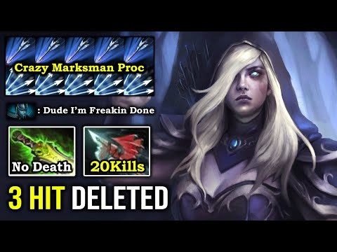 CRAZY Marksman Proc 3 Hits Deleted PA with 1Kill Per Min & Max Range Attack From Miles Away DotA 2