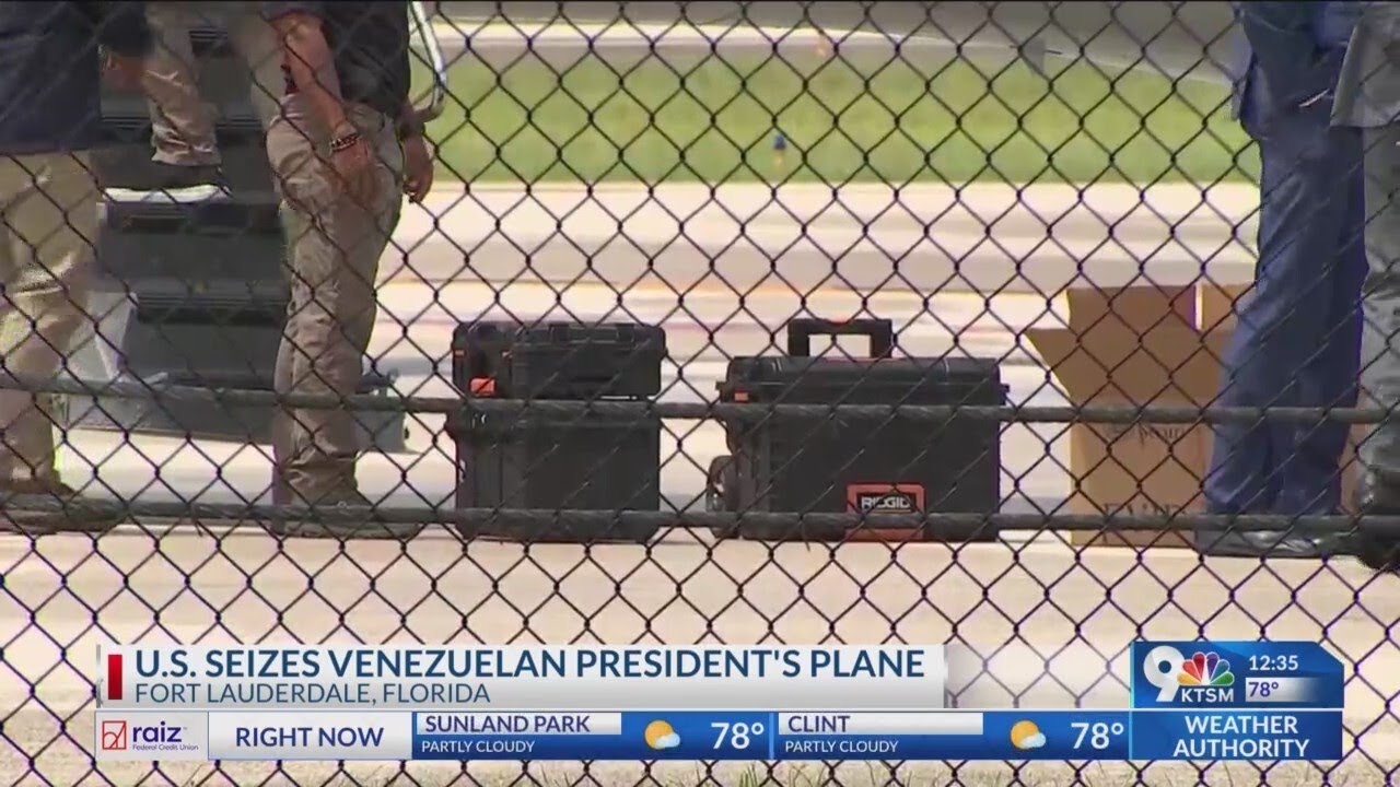 U.S. seizes Venezuelan president's plane in Florida