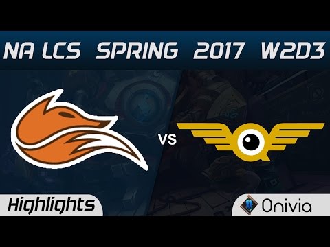FOX vs FLY Highlights Game 3 NA LCS Spring 2017 W2D3 Echo Fox vs FlyQuest