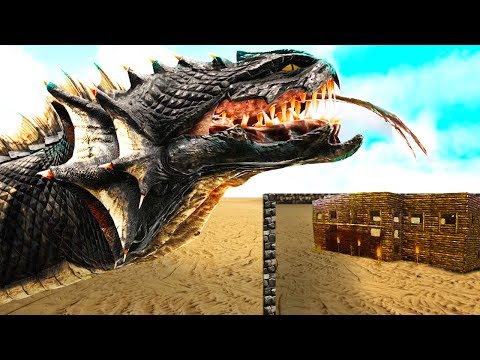 ARK Base Raiding With NEW GODZILLA SNAKE! Ark PVP - Ark Survival Evolved