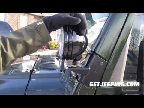 How To: Install Smittybilt Windshield Light Bracket for 1997 - 2007 Jeep Wrangler TJ - GetJeeping