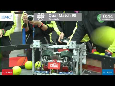 VEX Worlds 2016 - VEX U - Research - Qual 98 (CMAA) 238 vs 199 (UTRE)