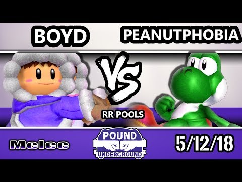 Pound Underground - Boyd (Ice Climbers) Vs. Peanutphobia (Yoshi) - Smash Melee Round Robin Pools