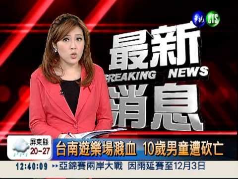 台南遊樂場濺血 10歲男童遭砍亡