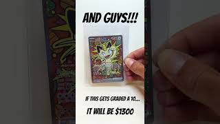 STAY TUNED… 🤞🤞#meowth #pokemon #perfectorder #gradedpokemoncards #psa10 #please #viral #sub #like