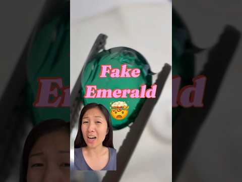 How to check if your emerald gemstone is real or fake #خاتم #emerald #jewelry