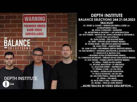 DEPTH INSTITUTE (Australia) @ Balance Selections 244 21.04.2023
