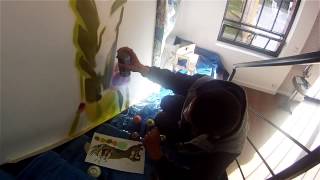 preview picture of video 'Décoration Graffiti d'un Loft à Liévin'