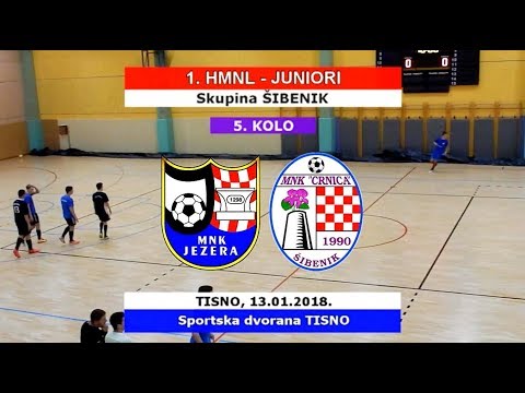 1. HMNL JUNIORI Šibenik: JEZERA - CRNICA, 13.01.2018.