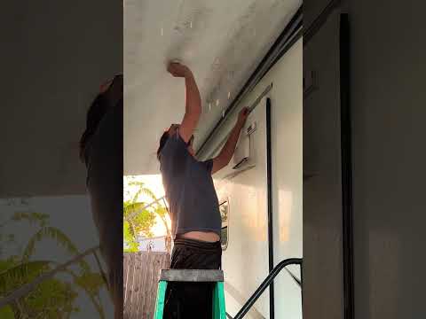 EASY Awning Cleaning!!! #AwningCleaning #MagicEraser #HowToCleanYourRVAwning #RVTips 😉😎