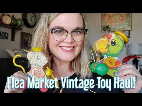Vintage Toy Flea Market HAUL From Dad! Treasures To Resell On Ebay