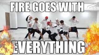 proof that BTS FIRE choreography goes with everything