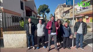 VOX exige más efectivos de la Policía Local en Churriana de la Vega ante la ola de violencia y robos