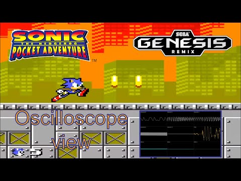Sonic Pocket Adventure Secret Plant Zone Act 1 Sega Genesis remix (Sonic 3 version) [Oscilloscope]