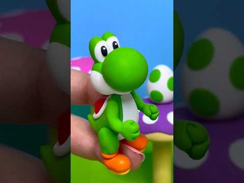 How to make Yoshi with Clay #supermario