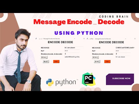 Message Encode Decode In Python With Tkinter Gui