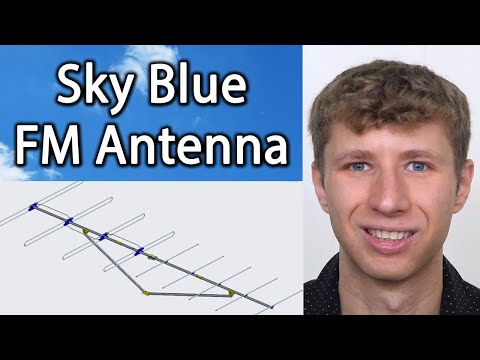 Sky Blue Long Range Outdoor FM Antenna from Ness Electronics