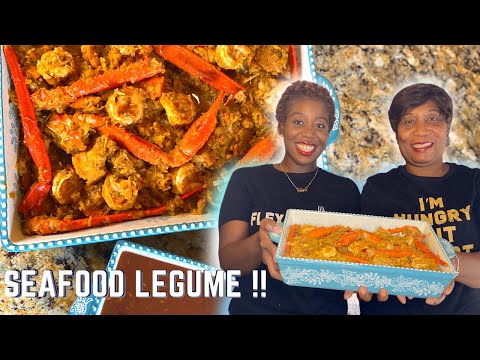 Easy Haitian Seafood Legume With Crab ,Conch AND Shrimp!