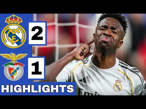 ⚪️Real Madrid vs Benfica (2-1) Extended HIGHLIGHTS | UEFA Champions League