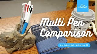 Multi Pen + Pencil Comparison • BIC, Paper Mate, Uniball Jet