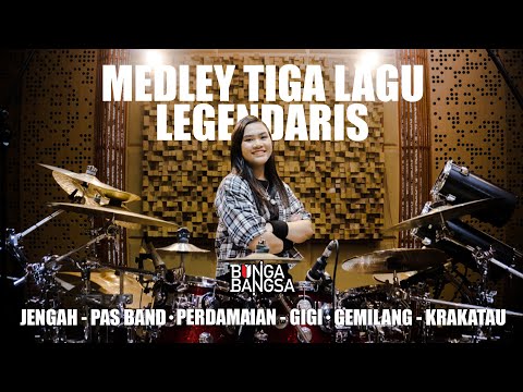 BUNGA BANGSA - MEDLEY TIGA LAGU LEGENDARIS (Jengah, Perdamaian, Gemilang)
