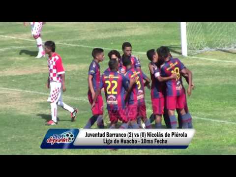 JUVENTUD BARRANCO (2) vs (0) NICOLÁS DE PIÉROLA - FÚTBOL HUACHANO - DÉCIMA FECHA/2017.