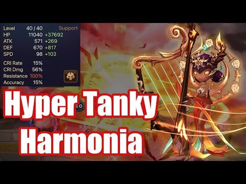 【Summoners War | Curry's RTA】The Power Harmonia, she is hyper tanky and still strong!!