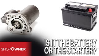 Is It The Battery Or The Starter?